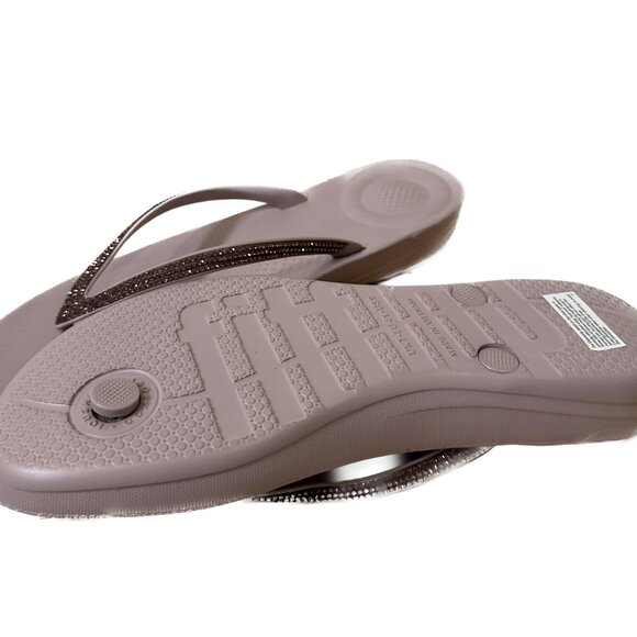 FitFlip • iQushion Sparkle Ergonomic Flip Flop • Soft Lilac, Sz 9 NIB! - Picture 2 of 2